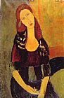 Amedeo Modigliani Portrait of Jeanne Hebuterne painting